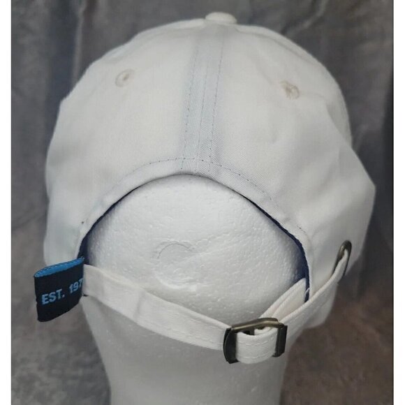 Vintage 90s Hard Rock Cafe Newport Beach Love all serve all Hat strap back white - Picture 6 of 12